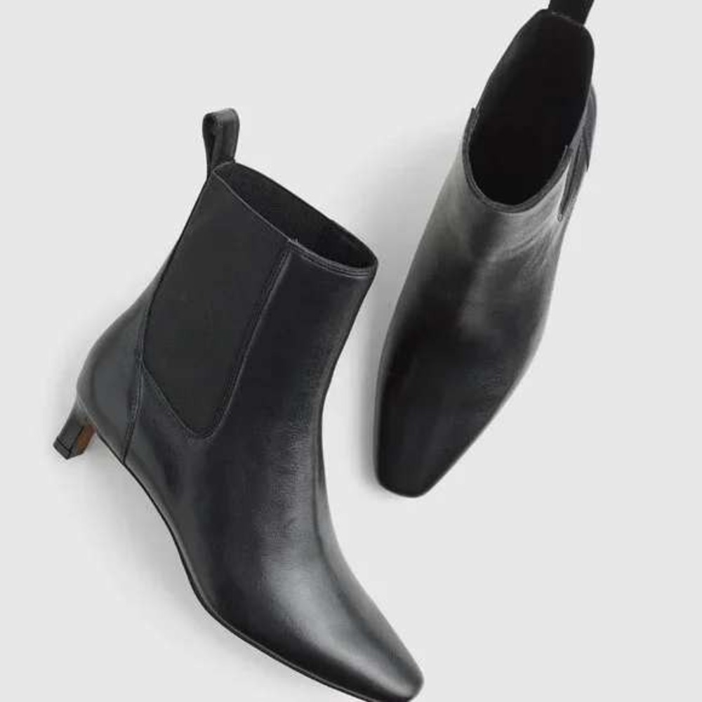 Madewell Sleek Black Ankle Boots